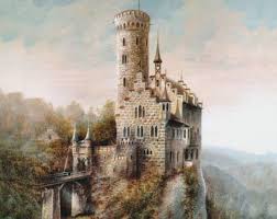The pattern includes a color legend for anchor pearl cotton. Hill Side Castle By Lone Wolf Cross Stitch Patterns Look On Zibbet