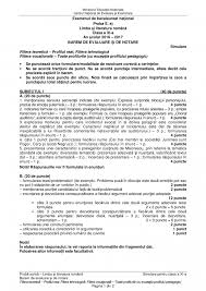 Subiecte Simulare Bac 2017 Ce Subiecte Au Primit Elevii La Romană Barem De Corectare