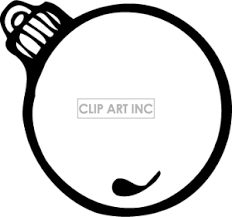 Christmas Ornament Clipart Black And White Free Gif Clipartix