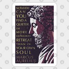 These are the best examples of retreat quotes on poetrysoup. Marcus Aurelius Inspirational Quote A Quieter Or More Untroubled Retreat Marcus Aurelius Sticker Teepublic