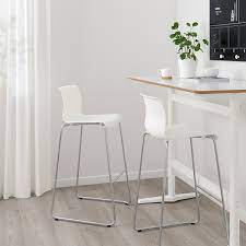 Here are some pictures of the ikea breakfast bar stool. Glenn Bar Stool White Chrome Plated 77 Cm Ikea