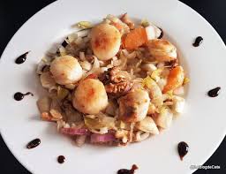 Le Blog De Cata Salade De Noix De Saint Jacques Endives Et Clemen Salade Aux Noix Endives Recettes De Cuisine
