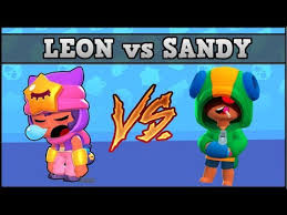 Casting sharp pebbles at enemies, and summoning a sandstorm to hide teammates.. Sandy Vs Leon Brawl Stars 1 Vs 1 Quien Es Mejor Youtube