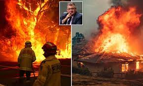 Row Breaks Out Over Real Cause Of Australia S Bushfires Daily Mail Online