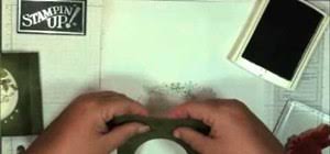 Adhere the frame on the first scene piece. How To Make A Three Dimensional Shadow Box Card Stencils Stamps Wonderhowto