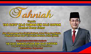 Ada 20 gudang lagu siapa menteri besar johor terbaru, klik salah satu untuk download lagu mudah dan cepat. Tahniah Yab Menteri Besar Johor Dato Aminolhuda Hassan Facebook