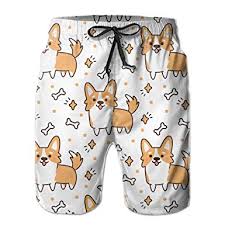 Amazon Com Welsh Corgi Corgi Dog Mens Swim Trunks