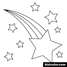 Estrella Fugaz Para Colorear