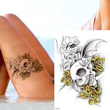 #snake tattoo #thigh tattoo #tattooed lady #crystals #snakes #plantlady #flower tattoo #snake #me. Temporary Tattoo Sticker Body Tattoo Women Skull Sleeve Tattoo Designs For Men Leg Thigh Tattoos Sheet Tatoo Big Water Color Temporary Tattoos Aliexpress