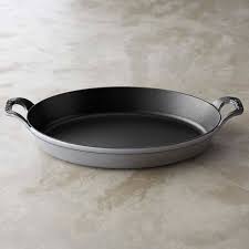 Staub Enameled Cast Iron Oval Gratin Baking Dish Baked Dishes Cast Iron Cooking Wood Stove Cooking