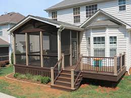 Deckscapes designed and built this porch in the davidson, nc area. Deckscapes