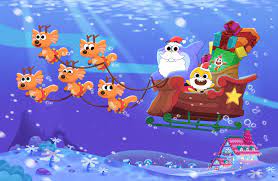 Daddy pig thinks he's an expert pancake maker. Nickalive Nickelodeon To Premiere Baby Shark S Big Show Holiday Special Baby Shark S Big Fishmas Special On Friday December 11