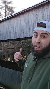 Exploring Babb's Bridge. It spans the Presumpscot River