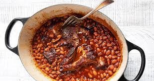 Hearty crock pot dish made with beef chuck roast, dry pinto beans, rotel tomatoes, onion, and mexican seasonings. Oven Or Slow Cooker Pork And Beans Seasons And Suppers