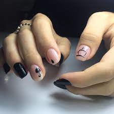 Minimalistic Coffee Themed Nail Art Beige Nails Design Nail Designs Beige Nails