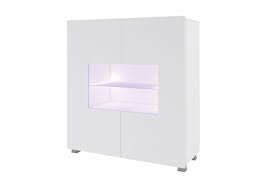 Ausziehbarer kleiderstange für tiefe schränke self. Highboard Schrank Kavos In Weiss Hochglanz Inkl Led Beleuchtung Kaufen Bei Sylwia Lesniewska Fun Mobel