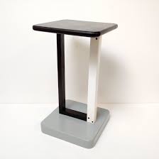 Rare rude osolnik turned wood weed pot vase unsigned. Postmodern Design Pop Art End Table Dutch Design 1980s 164457