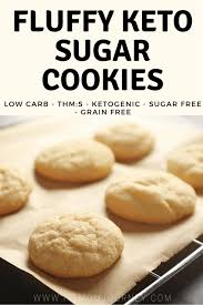 Cookies that don't have sugar, gluten, or refined sugar, and *don't* require an oven? Fluffy Keto Sugar Cookies Thm S Low Carb Ketogenic Sugar Free Grain Free