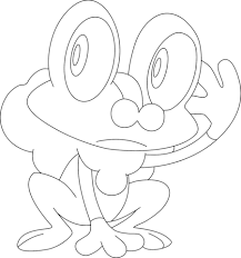 Froakie Coloring Page Pokemon Coloring Pages Pokemon Coloring Coloring Pages
