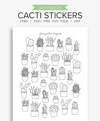 Coloring your own wallpaper can be an individual or group activity. Coloring Pages Cactus Color Me Sticker Sheet Stickers Teacher Stickers Custom Stickers Cactus Stickers Planner Stickers Paper Paper Party Supplies Tomtherapy Co Il
