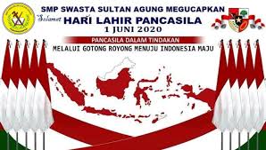 Hari kesaktian pancasila adalah memperingati sebuah peristiwa pemberontakan g30 s pki pada tanggal 30 september 1965. Smp Swasta Sultan Agung Mengucapkan Selamat Hari Kesaktian Pancasila 1 Juni 2020 2020 Smp Swasta Sultan Agung