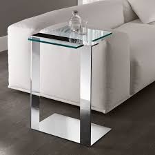 The strikingly modern chintaly 72102 square glass lamp table is perfect next to your bedside or in your living room. Joliet Glass Table By Tonelli Klarity Glass Furniture