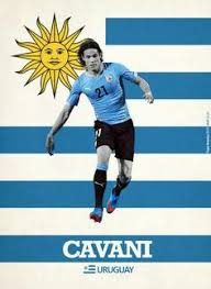 Edinson Cavani Of Uruguay Football Poster Soccer Poster Good Soccer Players