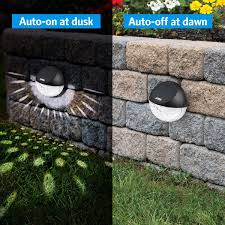 Xlux solar lights for steps decks pathway yard stairs fences. Solar Fence Lights Outdoor 4 Pack 22lm Deck Lights Amir
