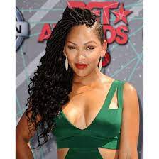 Meagan Good Braids With Shaved Sides Faux Locs Hairstyles Locs Hairstyles