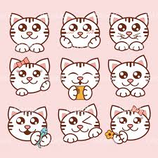 kucuk tatli kedi stiker google arama kitten stickers cartoon faces cat icon