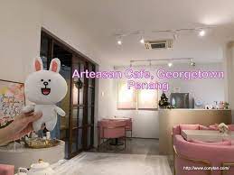 cony in blogging arteasan cafe georgetown penang 槟城咖啡馆 penang home decor decals cafe