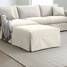 Willow Modern Slipcovered Square Cocktail Ottoman Reviews Crate And Barrel Custom Sofa Slipcovers Slipcovers Furniture Slipcovers
