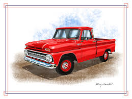 Image result for Red 1966 Truck
