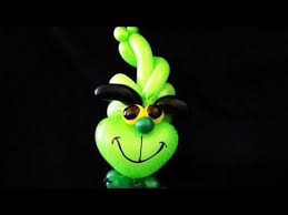The Grinch Balloon Tutorial Globoflexia Por Navidad Christmas Design Youtube Candy Balloons Christmas Balloons Paw Patrol Balloons
