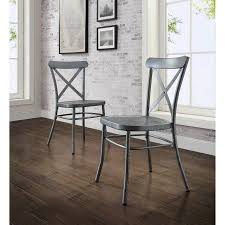 Free Shipping Buy Better Homes And Gardens Collin Silver Dining Chair 2 Pack At Walmart Com Green Dining Chairs Metal Dining Chairs Dining Chairs