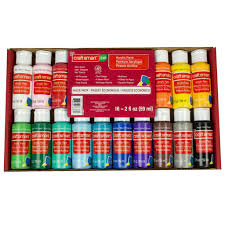 16 Color Matte Acrylic Paint Value Pack By Craft Smart Painting Crafts Acrylic Painting Paint Storage Colors glide on smoothly, dry quickly, and stay vibrant.