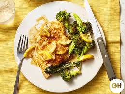 Pan Fried Chicken With Lemony Roasted Broccoli Recipe Chicken Dinner Healthy Dinner Best Healthy Dinner Recipes