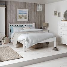 John Lewis Partners Wilton Bed Frame Double White White Bed Frame Bedroom Furniture Bedroom Design