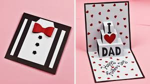 Whether you see him every day or get to hug your father only a few times each year, his birthday is a special day and you want him to know it. Diy Father S Day Greeting Card Idea Easy Pop Up Card For Father S Day Father S Day Card Youtube