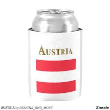 Austria Can Cooler Zazzle Com In 2020 Beer Sleeve Hand Warmers Beer Can