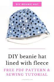 Diy Beanie Hat Free Pdf Pattern And Sewing Tutorial Baby Hat Sewing Pattern Hat Patterns To Sew Sewing Patterns For Kids