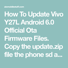 How To Install Vivo Y27l Volte Firmware Update Firmware Vivo Ota