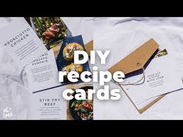 The cards are there to ensure recipes stay consistent from day to day and cook to cook. Video Food Recipe Card