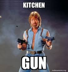 Here is the kitchen gun meme from 2 years ago, thought i would remind you about it because it is funnyplease subscribe to my channel to help me get to my goa. Kitchen Gun Chuck Norris Make A Meme