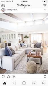 Sectional Rectangle Padded Coffee Table Cottage Style Living Room Living Room Sofa Design Living Room Decor Neutral