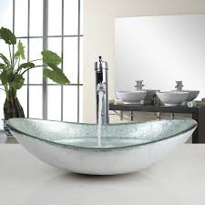 us oval tempered glass bathroom vessel
