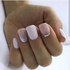 I love how soft and subtle the pink base looks against. 130 Glitter Gel Nail Designs For Short Nails For Spring 2019 Page 20 Glitter Gel Nail Designs Glitter Gel Nails Luxury Nails