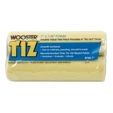 Wooster 7 In X 1 8 In Tiz Foam Roller Cover 2 Pack Fiberglass Resin Wooster Brush Cover