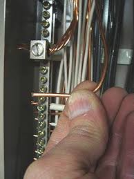 Ground Wire Is Connected To The Neutral Ground Bus In Back Of Main Breaker Panel Home Electrical Wiring Diy Electrical Basic Electrical Wiring