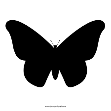 Free Butterfly Stencil Monarch Butterfly Outline And Silhouette Printable butterfly wing coloring pages monarch. monarch butterfly outline and silhouette